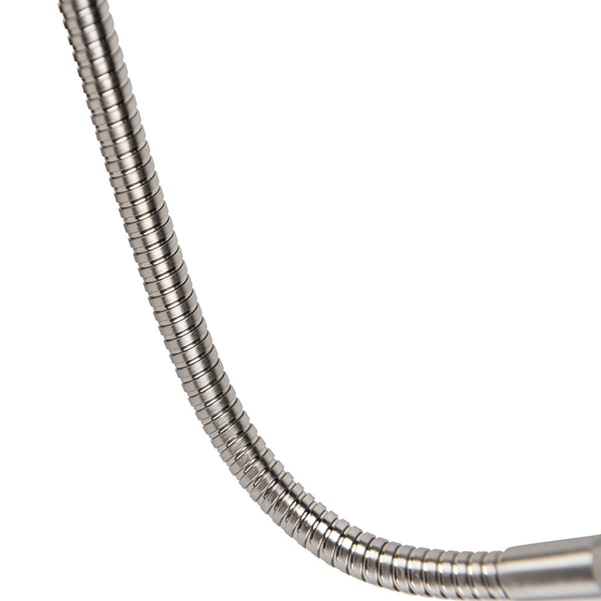 Lampada da parete in acciaio con braccio flessibile e paralume bianco 18 cm - Brescia Combi