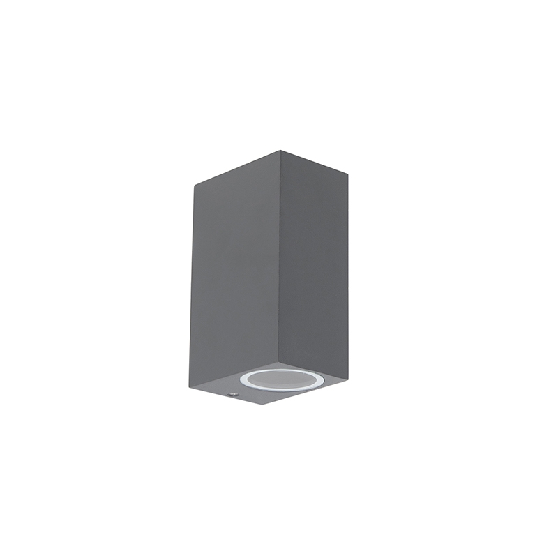 Set of 4 Wall Light Dark Grey 2-Light IP44 - Baleno