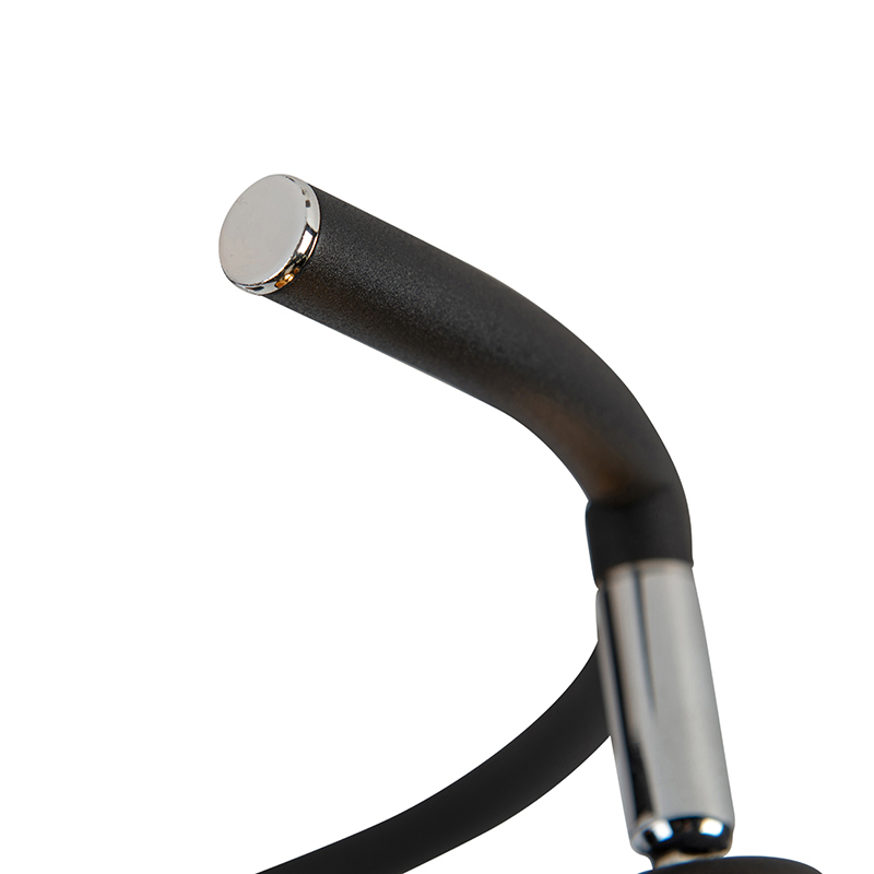 Smart Modern Ceiling Light Black Incl. 3 WiFi B35 - Lofty