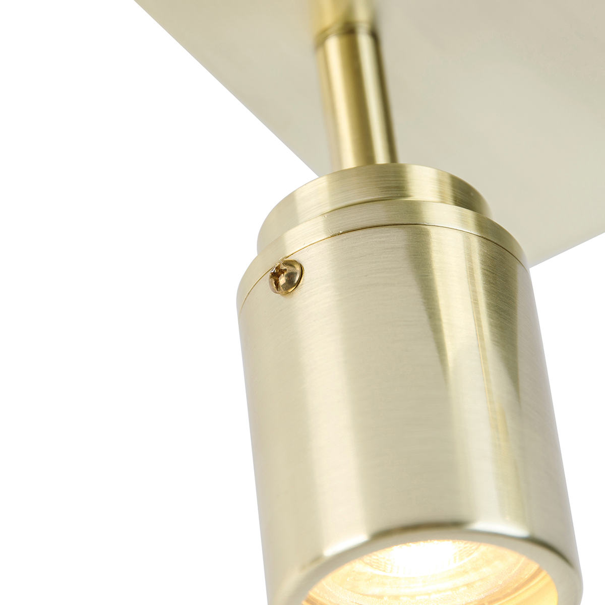 Moderner Badspot Messing quadratisch 2-flammig IP44 - Ducha