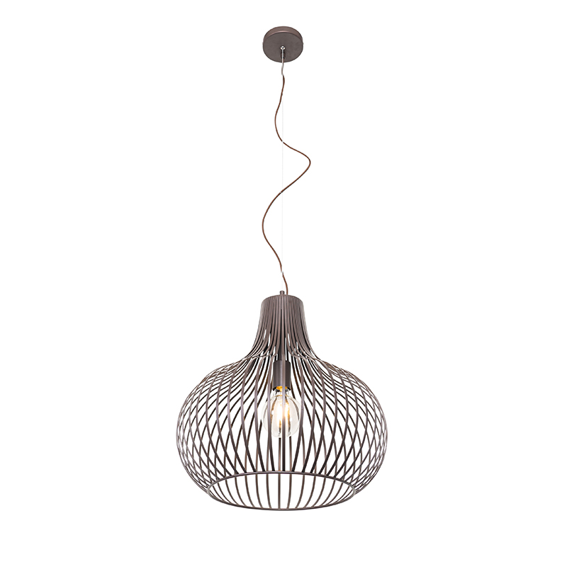 Lámpara colgante moderna marrón 48 cm - Saffira