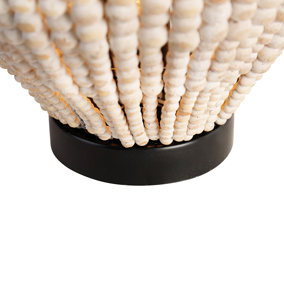 Oriental Table Lamp Beige with Beads - Moti