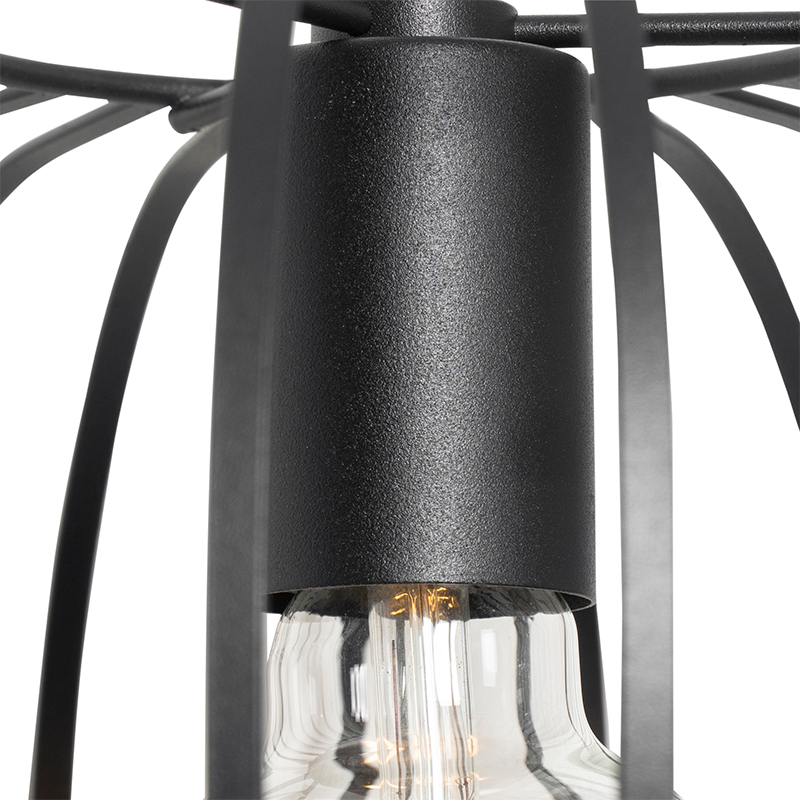 Lampada a sospensione di design nera - Johanna