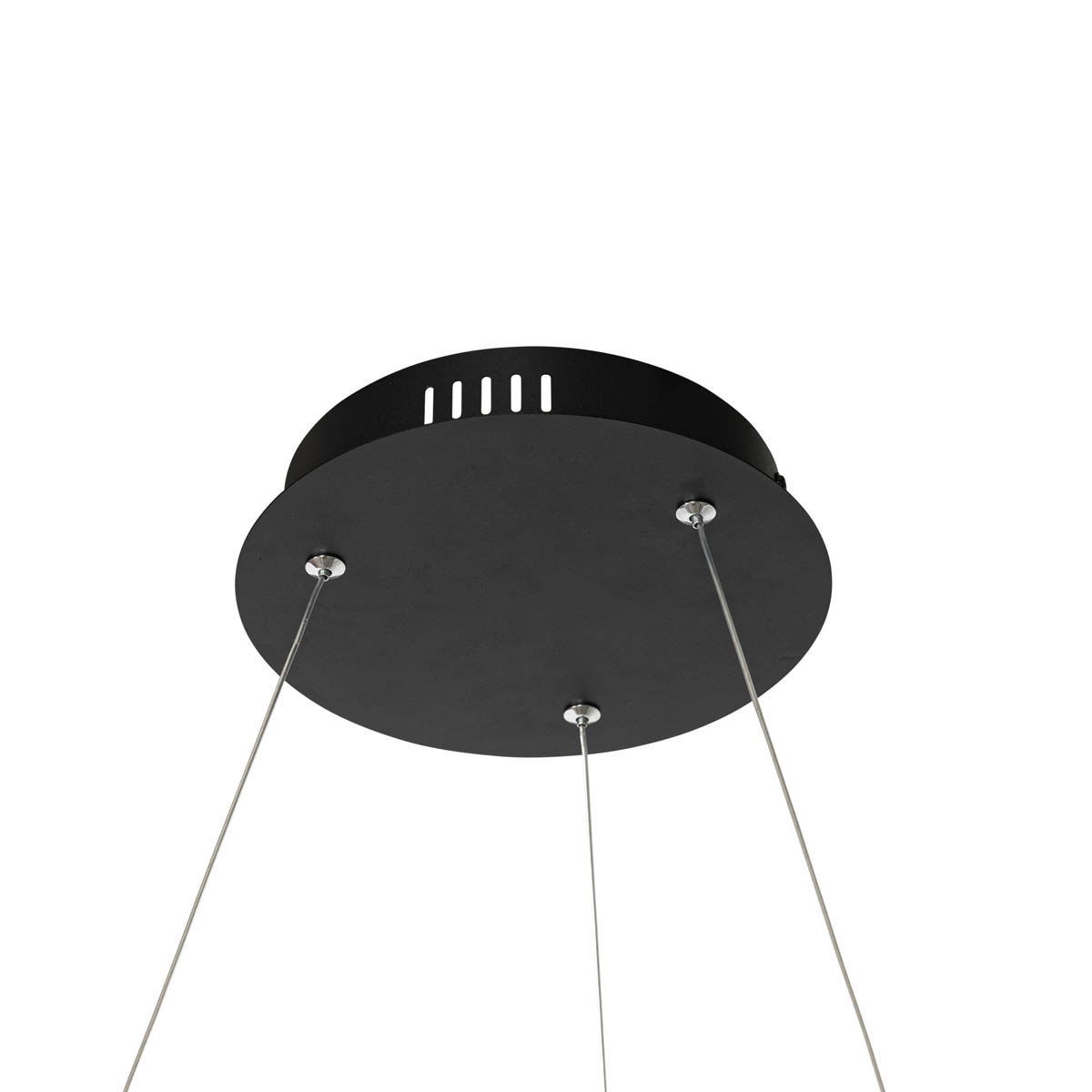 Lámpara colgante inteligente negra 80 cm con LED y RGBW - Girello