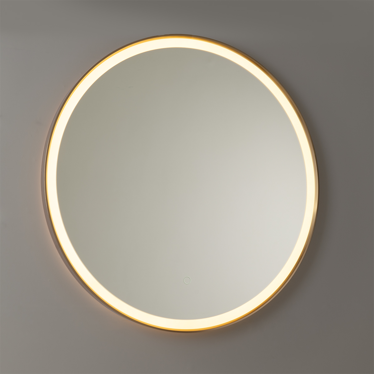Bathroom mirror rose gold 70 cm incl. LED with touch dimmer Miral