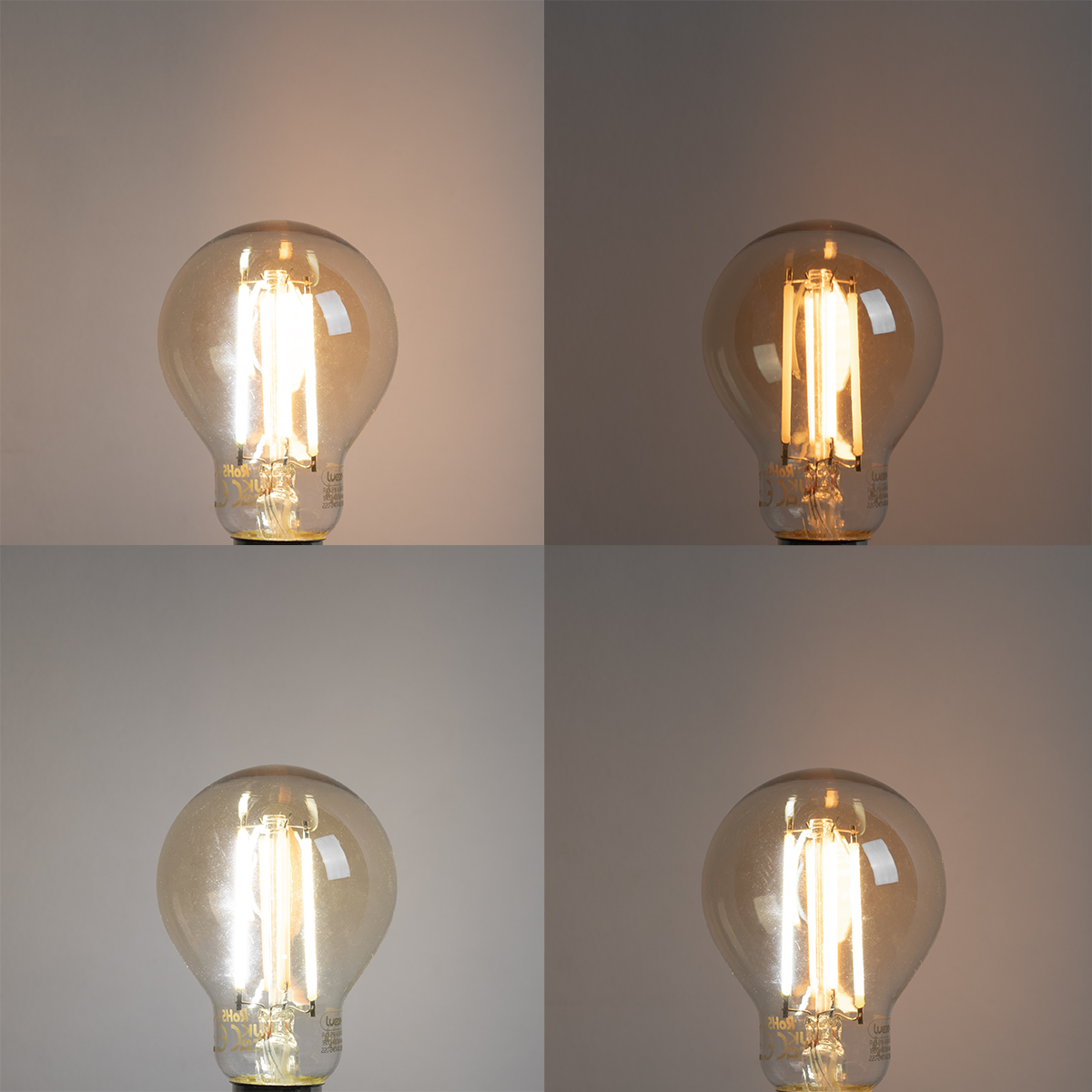 Bombilla LED inteligente E14 P45 dorada 4,9W 470lm 1800-4000K