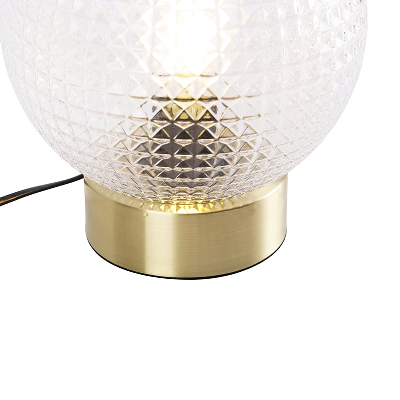 Art Deco table lamp brass Sphere