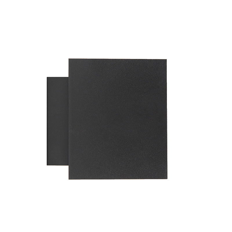Applique murale design noire et dorée rectangulaire - Sola