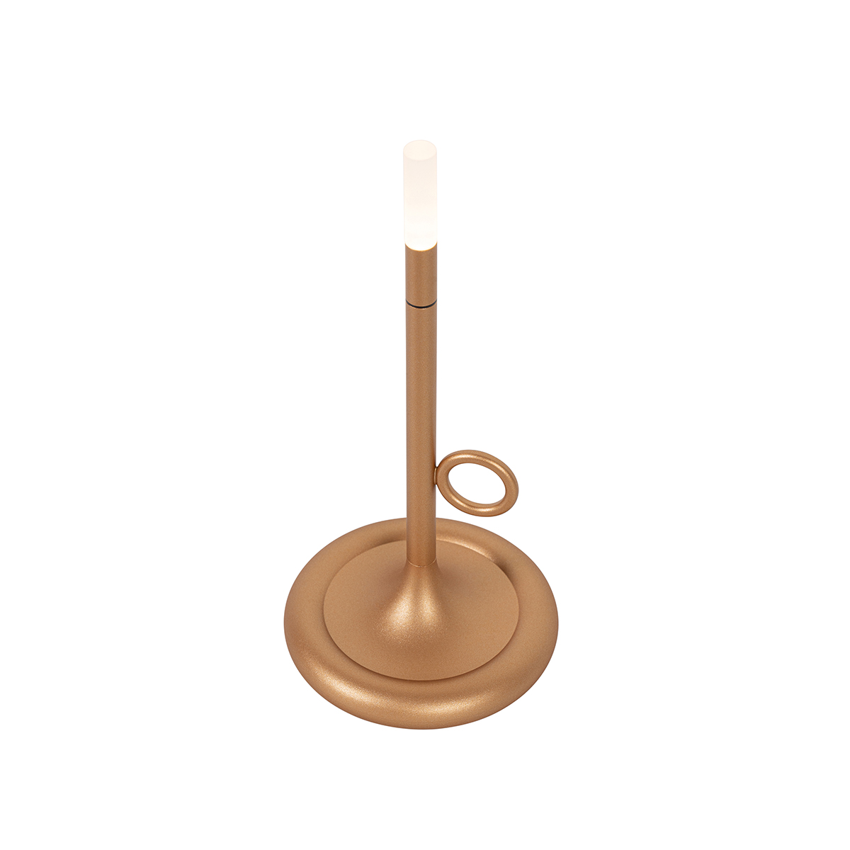 Lampada da tavolo da esterno oro con LED con dimmer touch ricaricabile - Sjarel