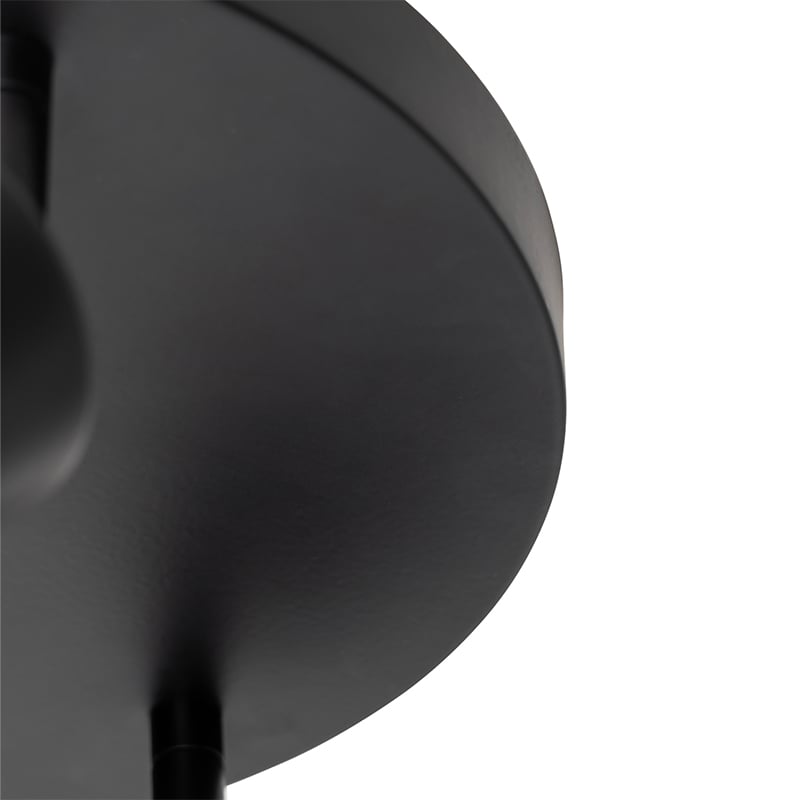 Modern Black Adjustable Round Ceiling Light 3-Light - Java