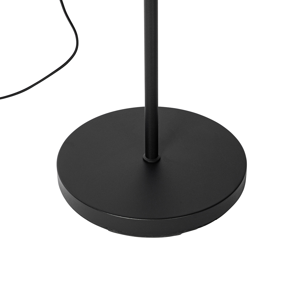Lámpara de pie industrial negra 50 cm regulable en altura - Hanze