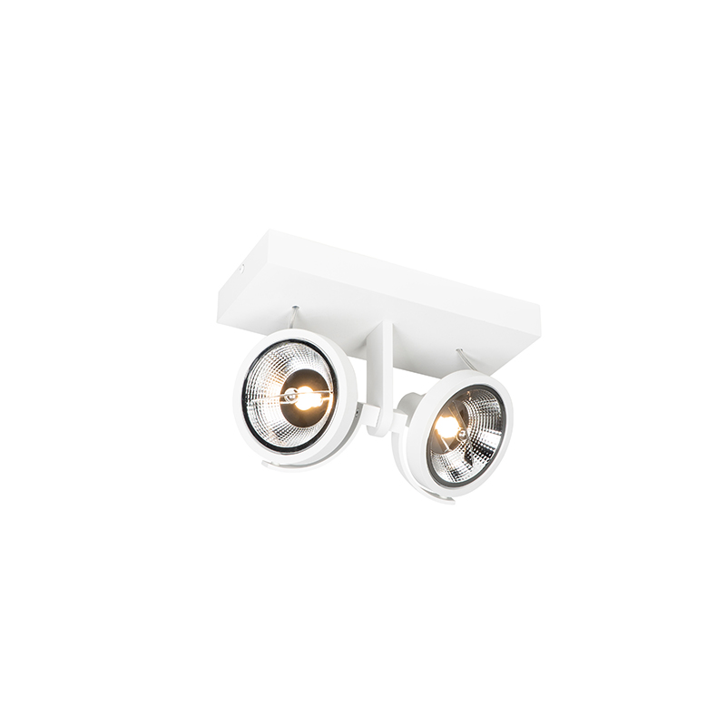 Foco moderno blanco 2 luces - Master 111