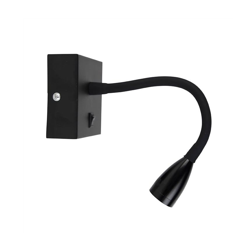 Modern flexible wall lamp black LED Flex