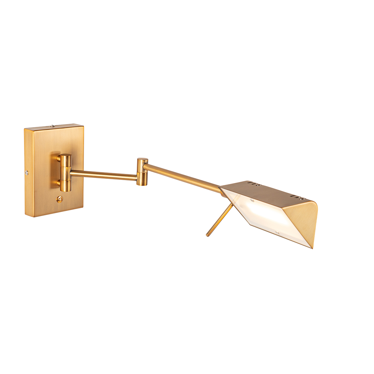 Lámpara de pared de diseño bronce con LED regulable - Notia