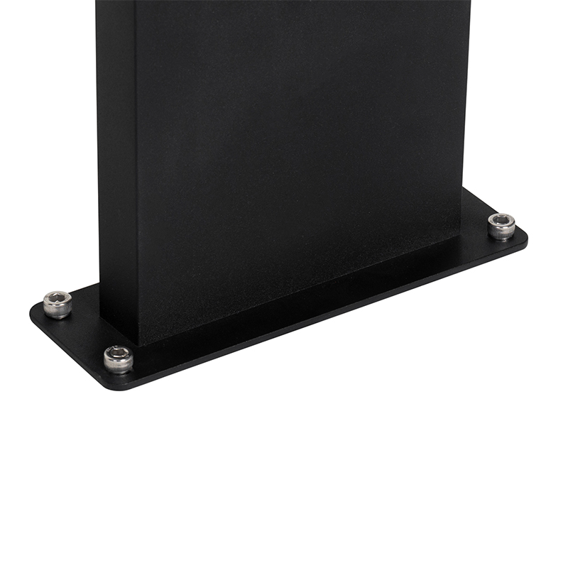 Lampada da terra da esterno industriale nera IP44 - Femke