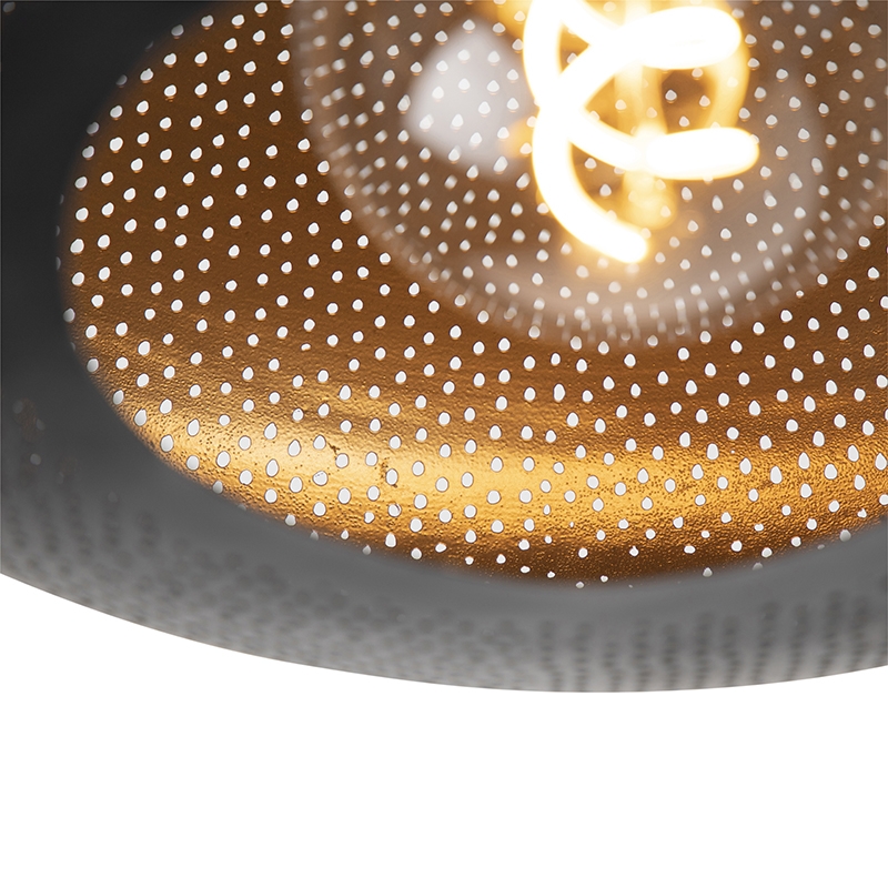 Plafón oriental negro y dorado 40 cm - Radiance