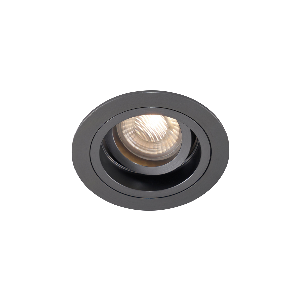 Foco empotrado moderno, color bronce cañón, GU10, redondo, 50 mm, inclinable - Chuck