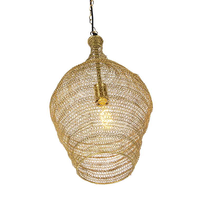 Orientalische Hängelampe Gold 30 cm - Nidum