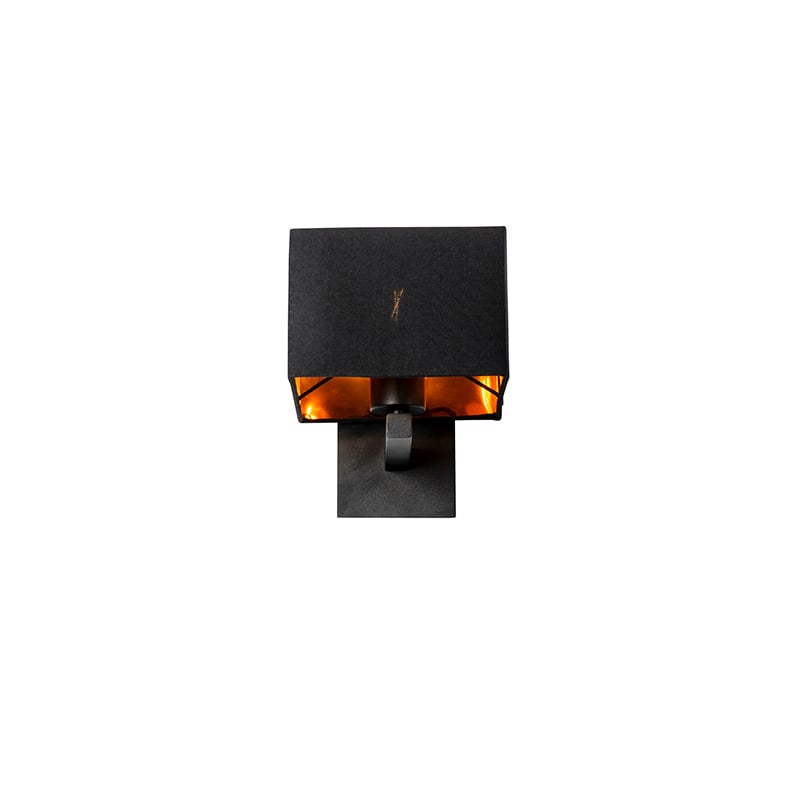 Moderne Wandleuchte schwarz mit Gold - VT 1
