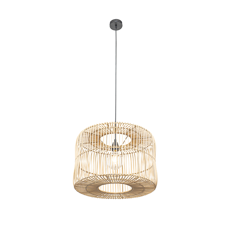 Lámpara colgante oriental de ratán 45 cm - Maud