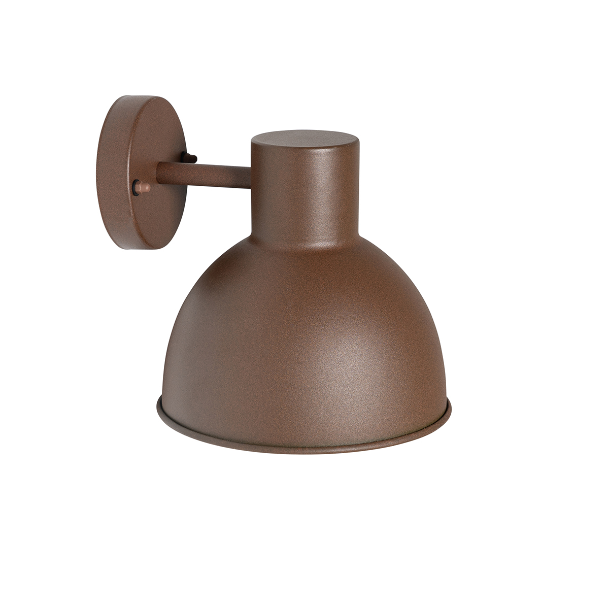Industrial Outdoor Wall Light Rust Brown Round IP44 - Natas