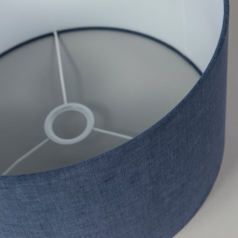 Fabric Lampshade Dark Blue 35/35/20