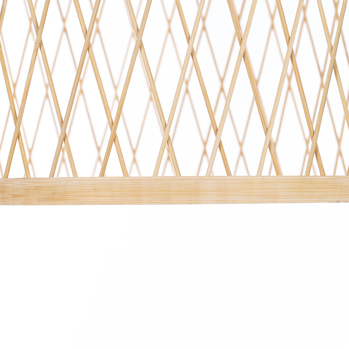 Lampada a sospensione da esterno rustica in rattan 40x55 cm - Calamus