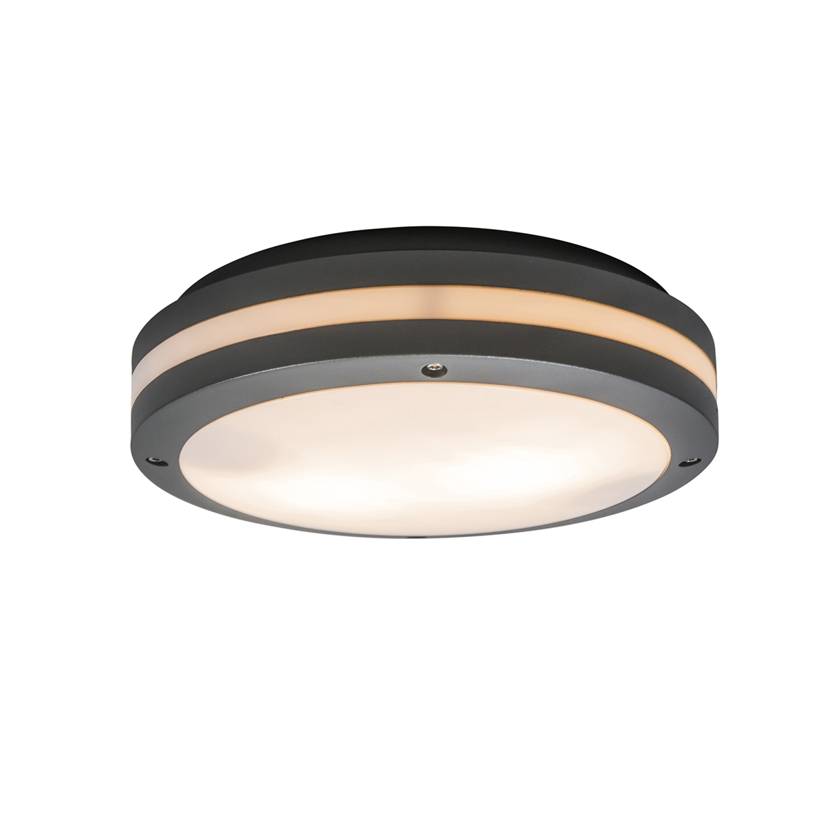 Smart wall and ceiling lamp dark gray incl. WiFi A60 - Glow