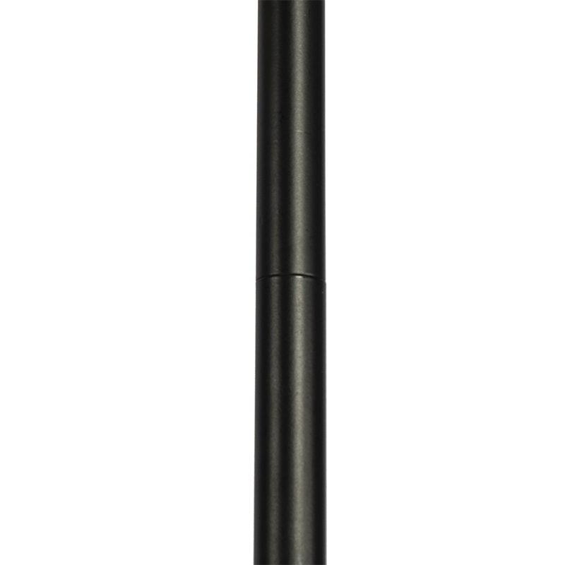 Lampada da terra Art Déco nera e oro con vetro fumé 3 luci - VIDRO