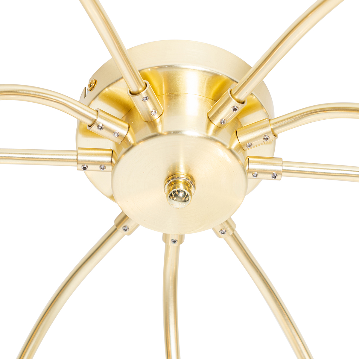 Lampadario classico oro con vetro 9 luci - Elien