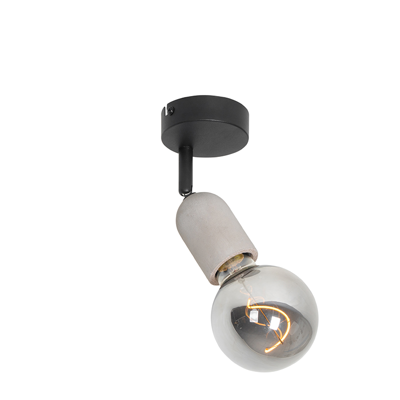 Industrieller Fleck schwarz mit Beton - Pedra