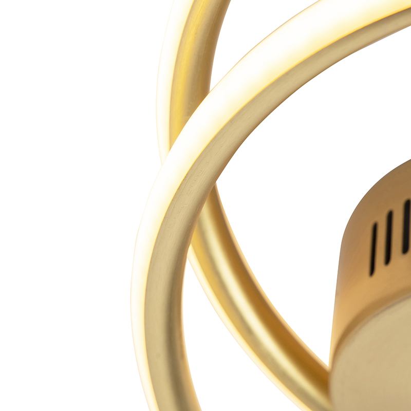 Lampada da soffitto di design oro con LED 3 livelli dimmerabile - Rowan