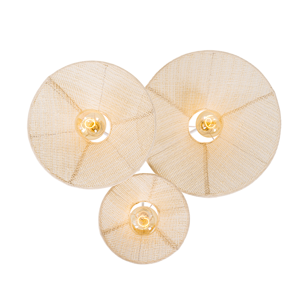 Aplique de diseño blanco con tejido 3 luces - Jane