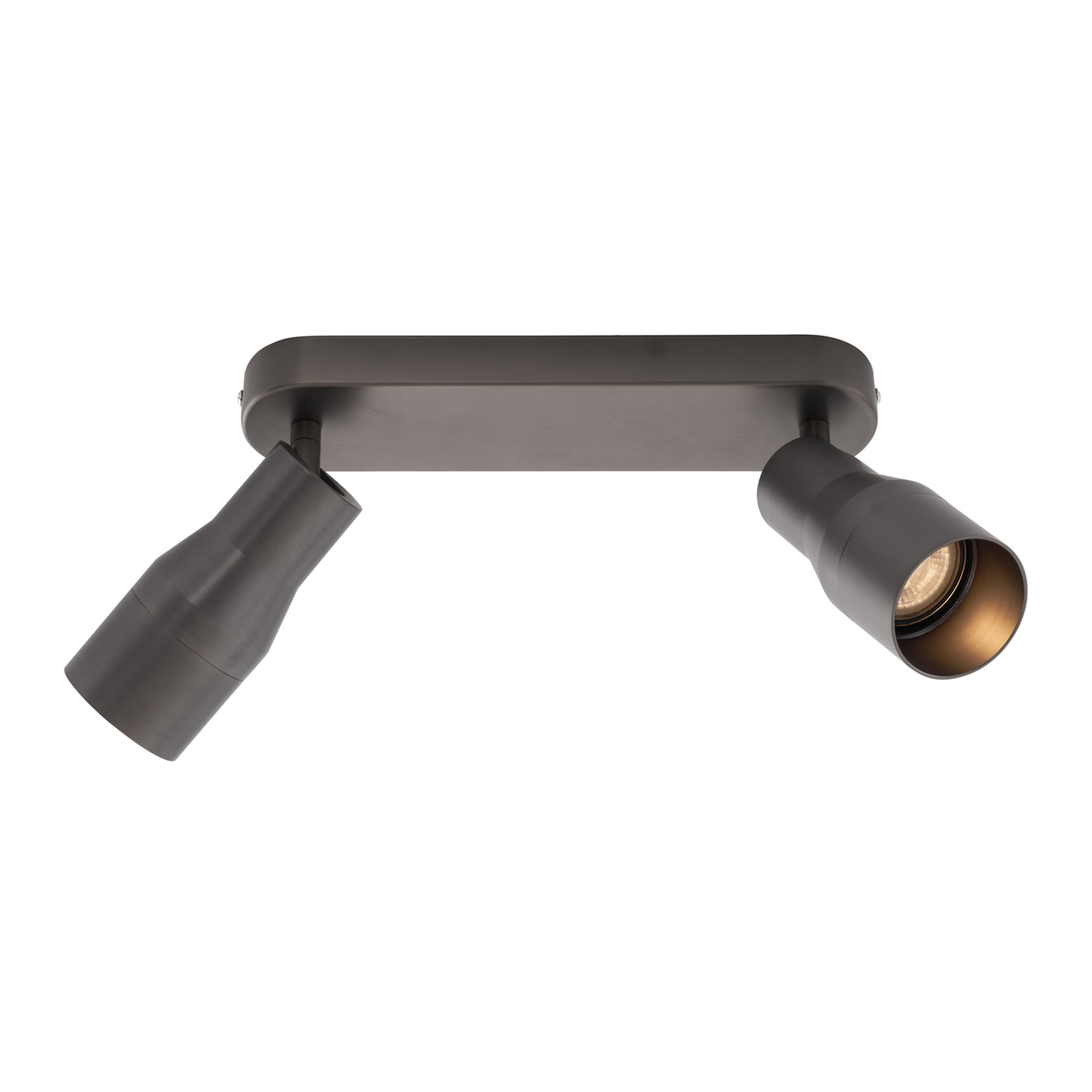 Foco empotrado redondo color bronce cañón GU10 50 mm 2 luces - Stanley
