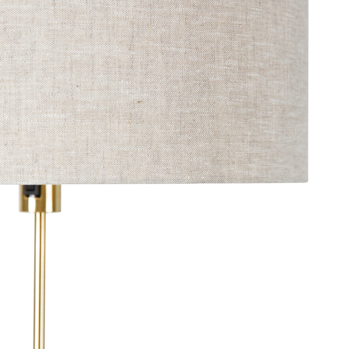 Lampadaire réglable doré avec abat-jour gris clair 50 cm - Parte