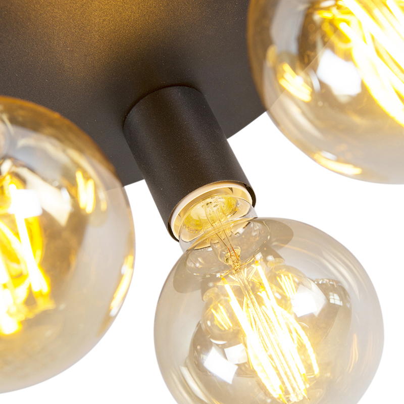 QAZQA - Design Art deco ceiling light gold - Facil 3 | Living