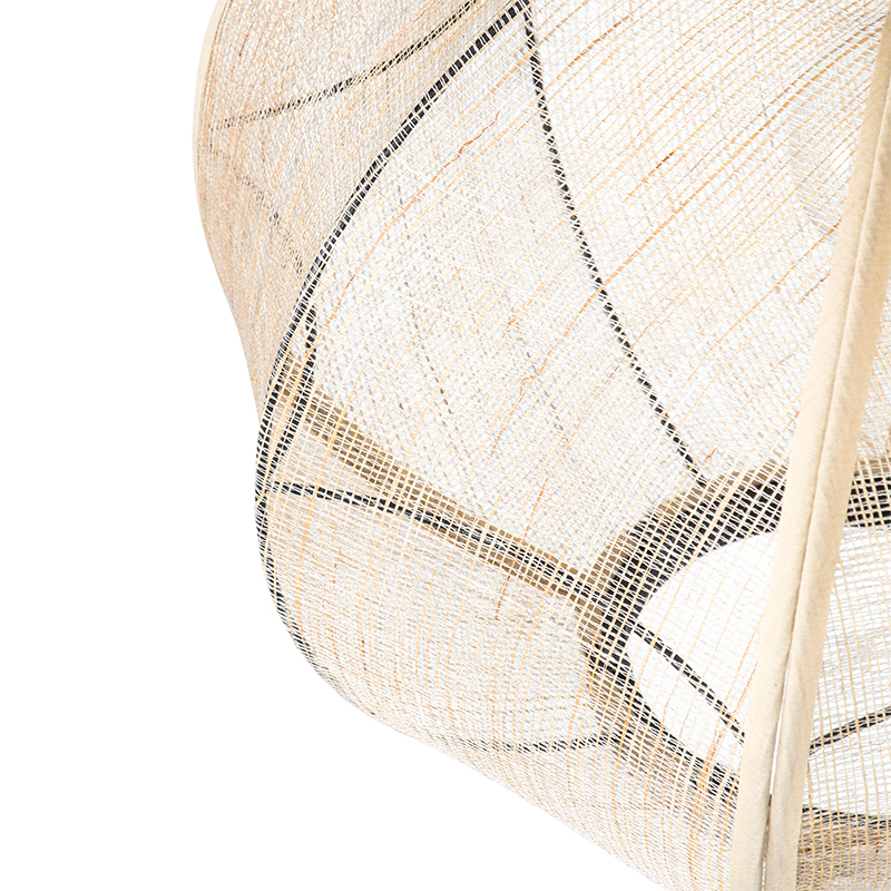 Orientalische Hängelampe braun Stoff 48 cm - Rob