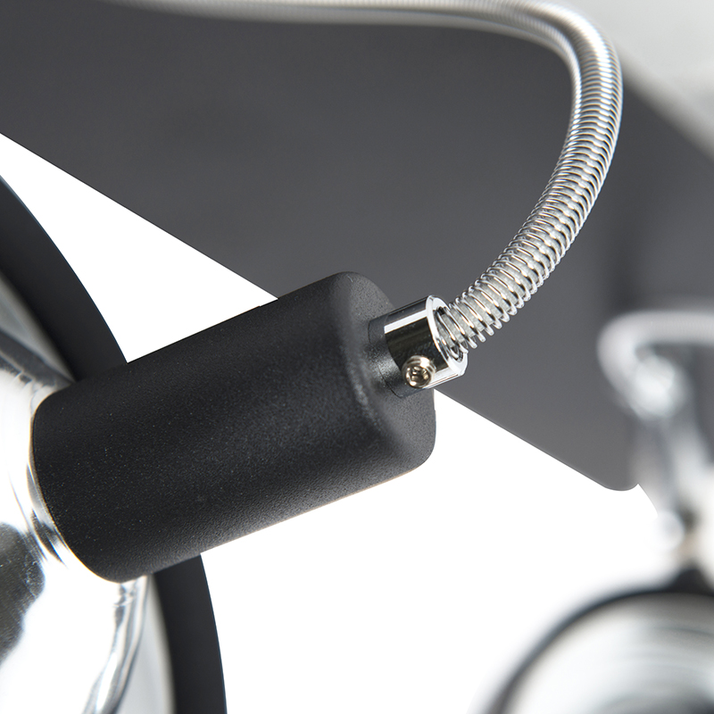 Design Spot schwarz 2-flammig verstellbar - Nox