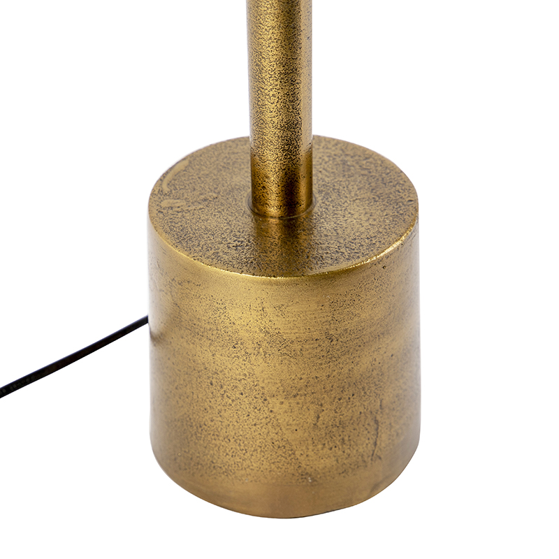 Lámpara de mesa Art Deco bronce sin pantalla - Diverso