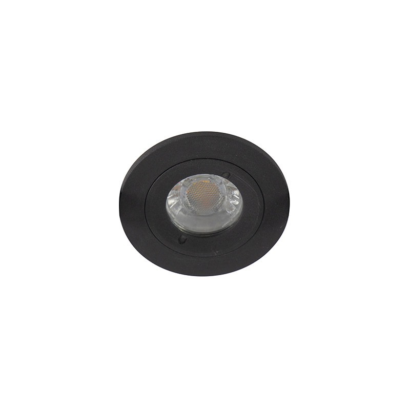 Moderne Einbauleuchte schwarz IP44 - Xena Round