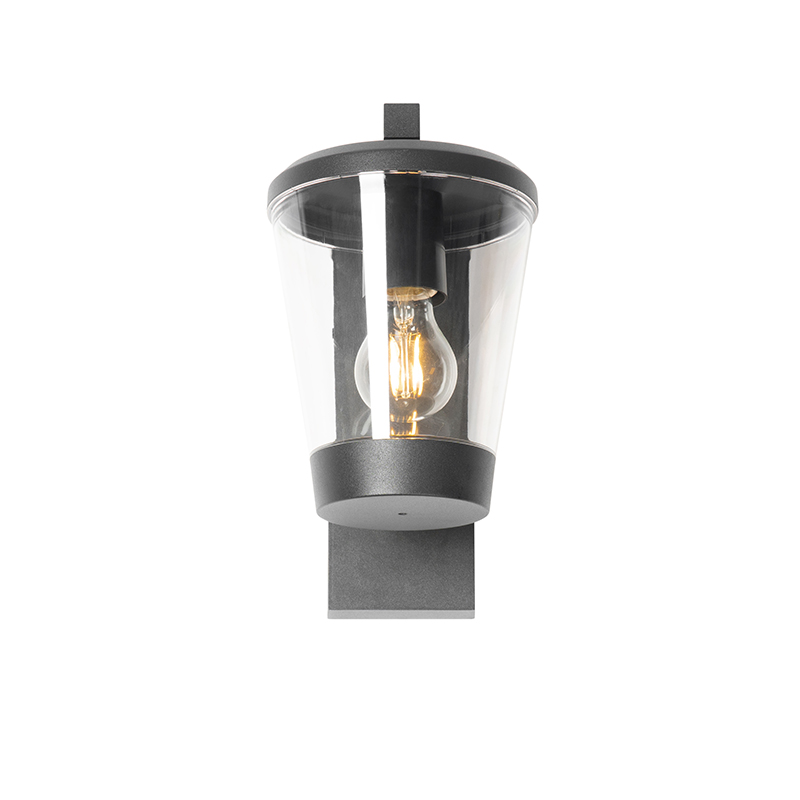Aplique de pared exterior moderno negro IP44 - Joren