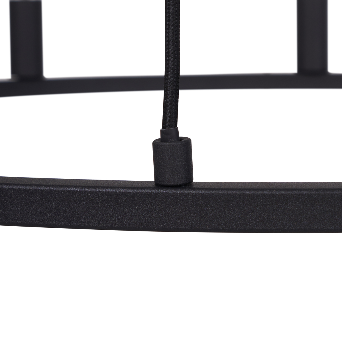 Lámpara colgante industrial negra de 9 luces - Knight