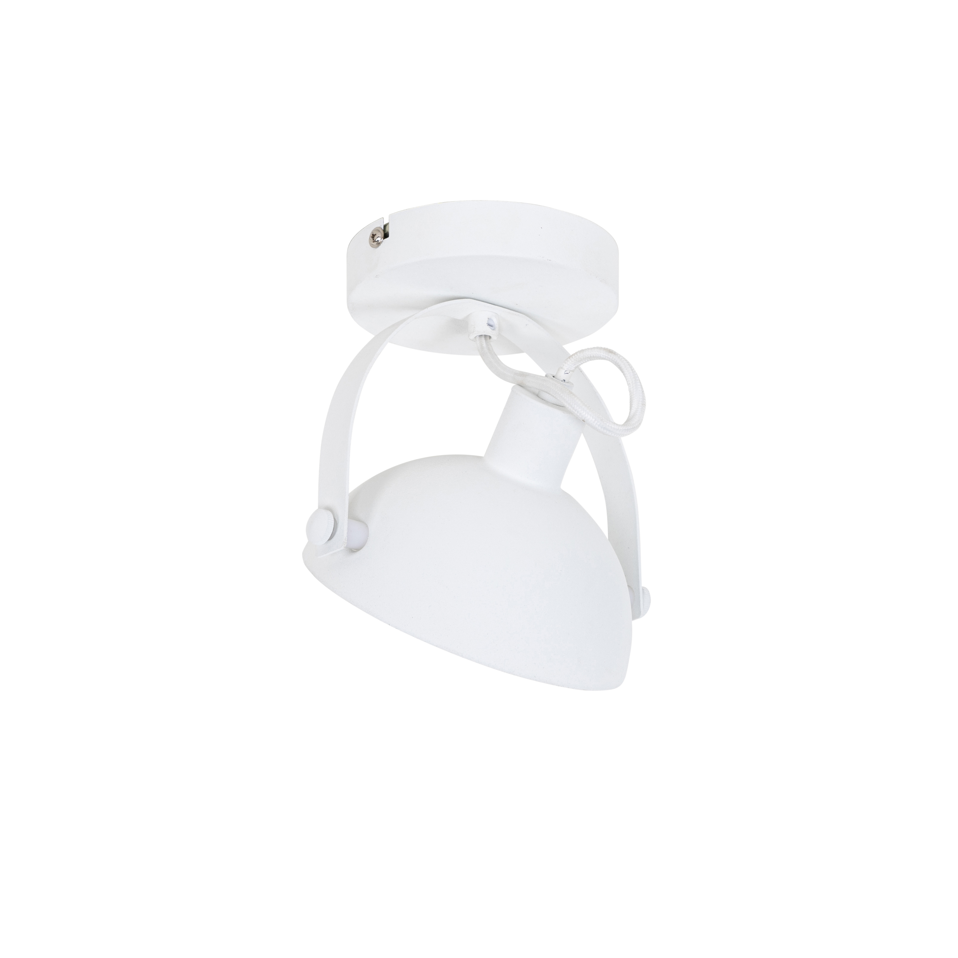 Industrial Ceiling Light White with Silver 15 cm Adjustable - Magnax