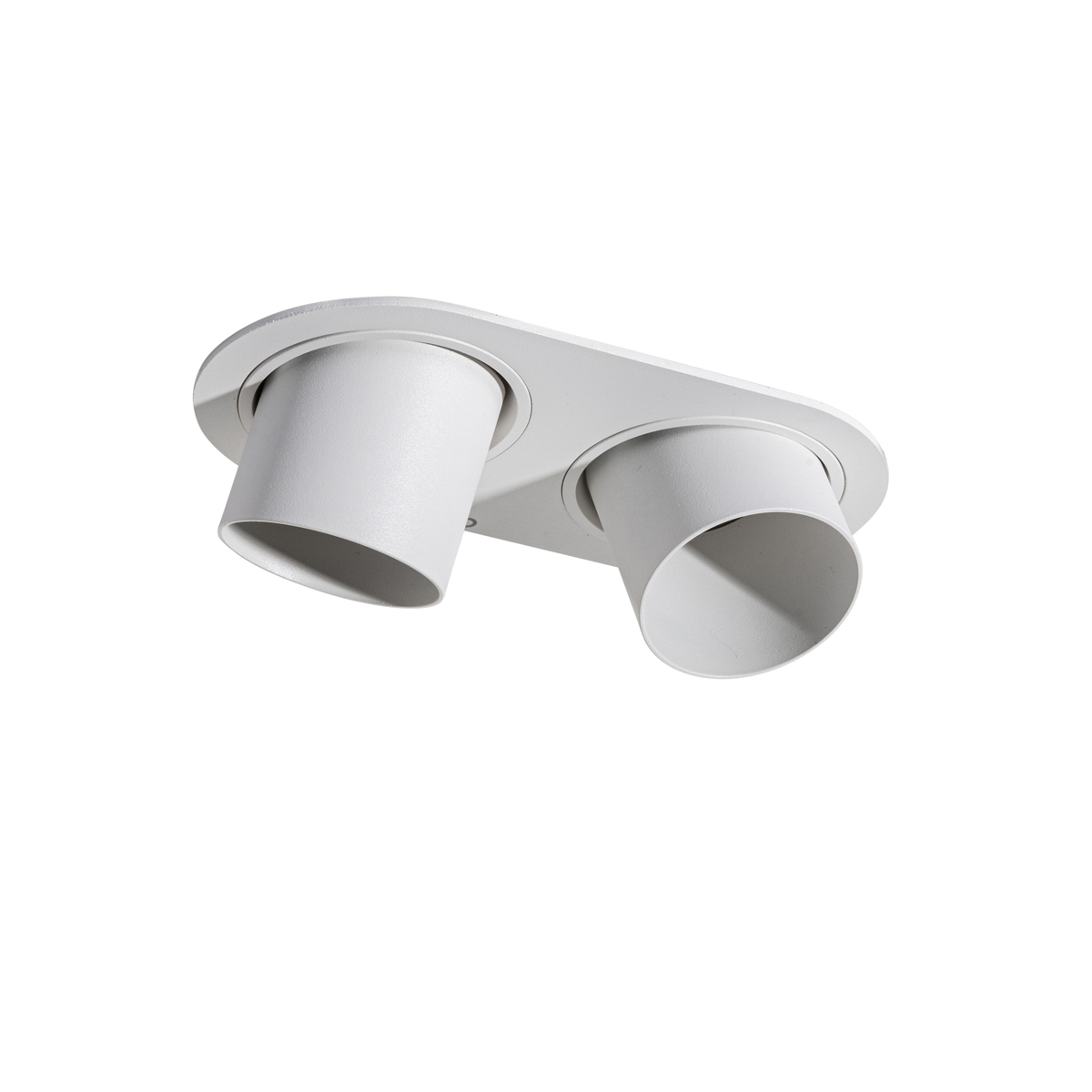 Juego de 6 focos empotrables blancos GU10 50mm 2-Luces - Installa