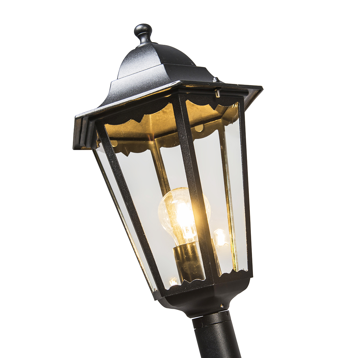 Lampe d'extérieur classique noire 170cm IP44 - Nouvelle-Orléans 1