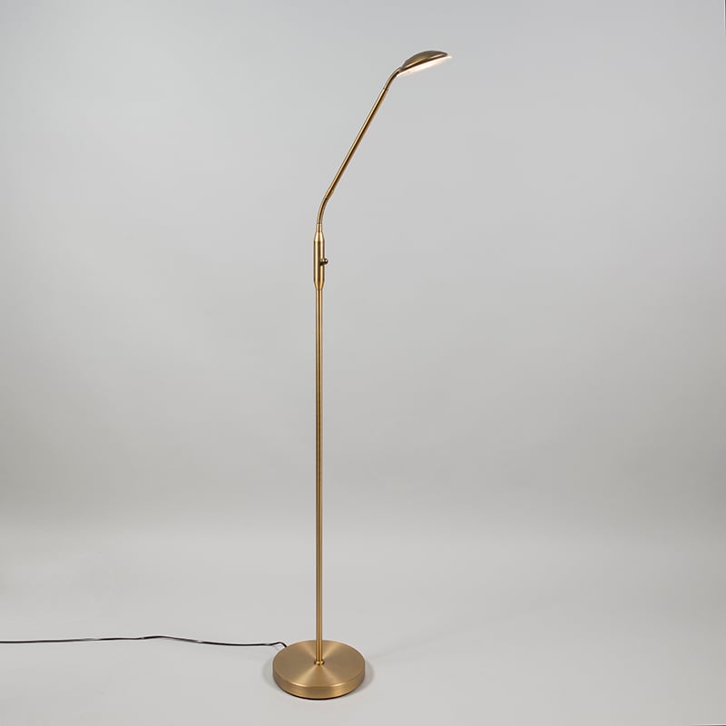 Lampadaire moderne bronze avec LED - Eva