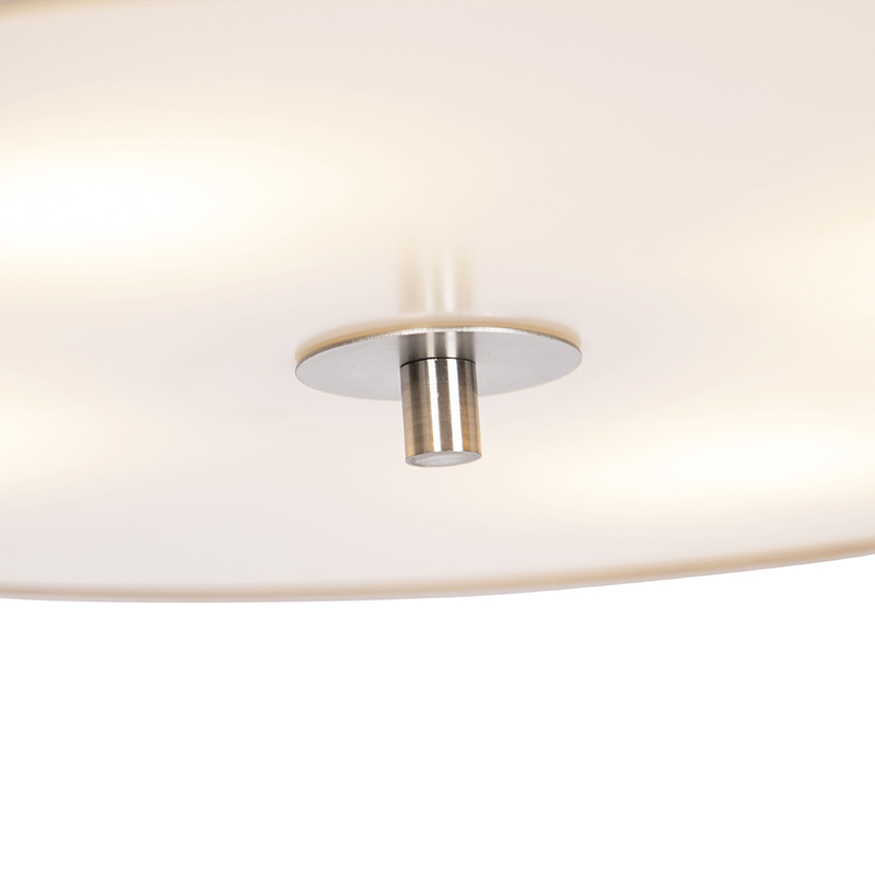 Lampada da soffitto rustica beige 50 cm - Drum