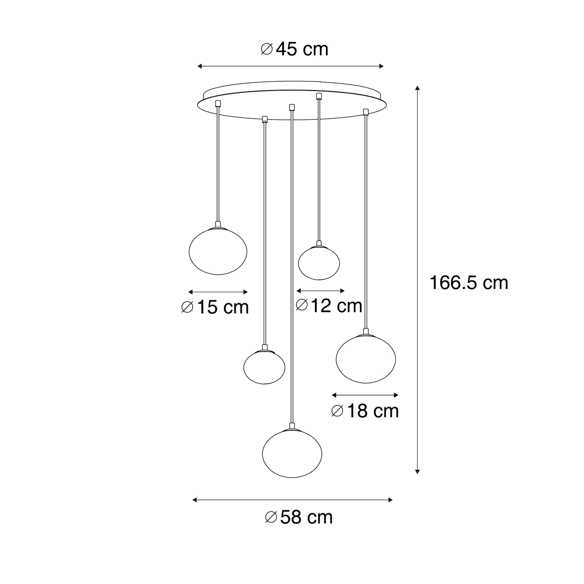 Lámpara colgante Art Déco dorada con cristal ámbar - Jia