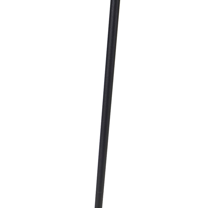 Lampadaire moderne noir avec LED et variateur - Bumu