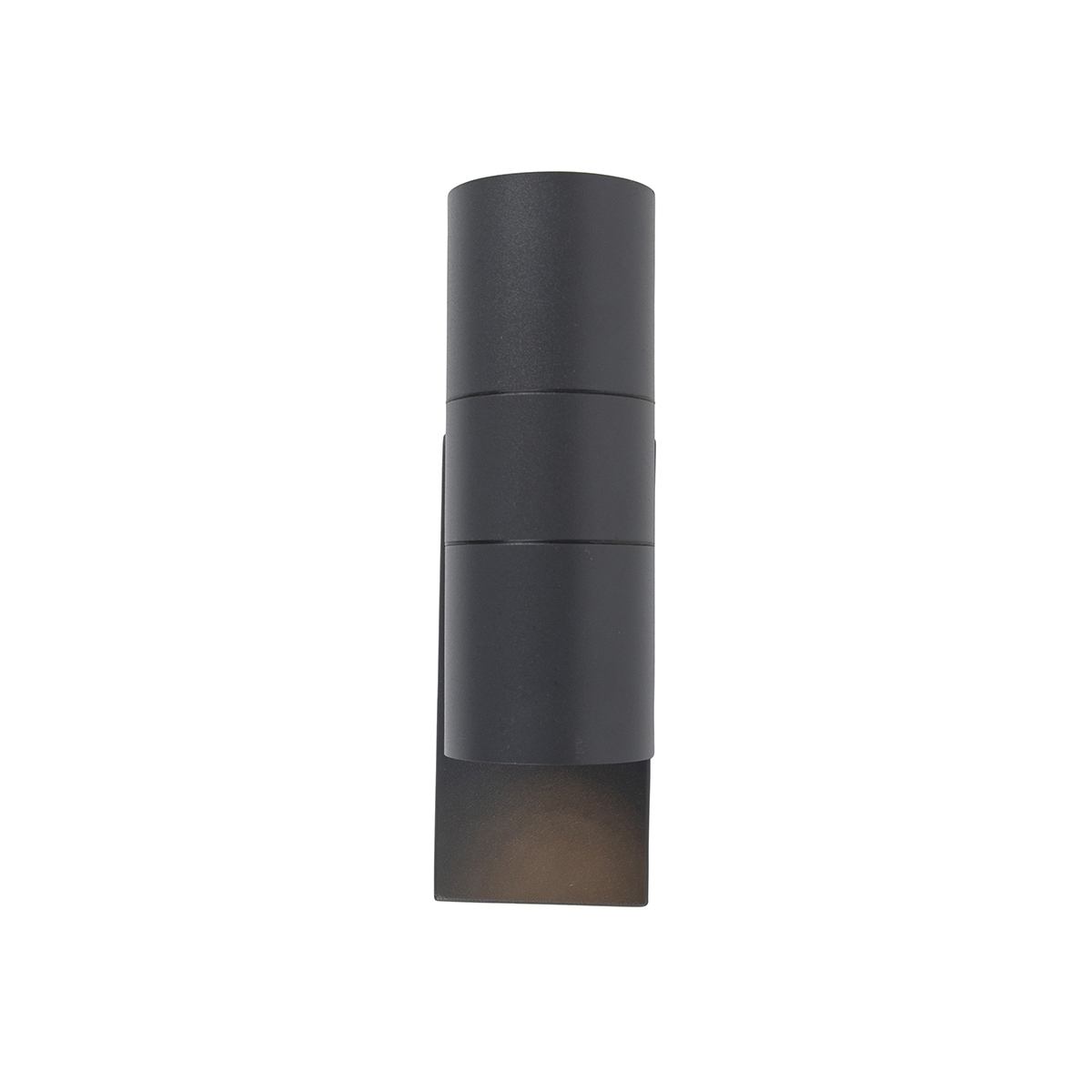 Set de 2 apliques de pared para exterior gris oscuro 2 luces sensor crepuscular - Duo